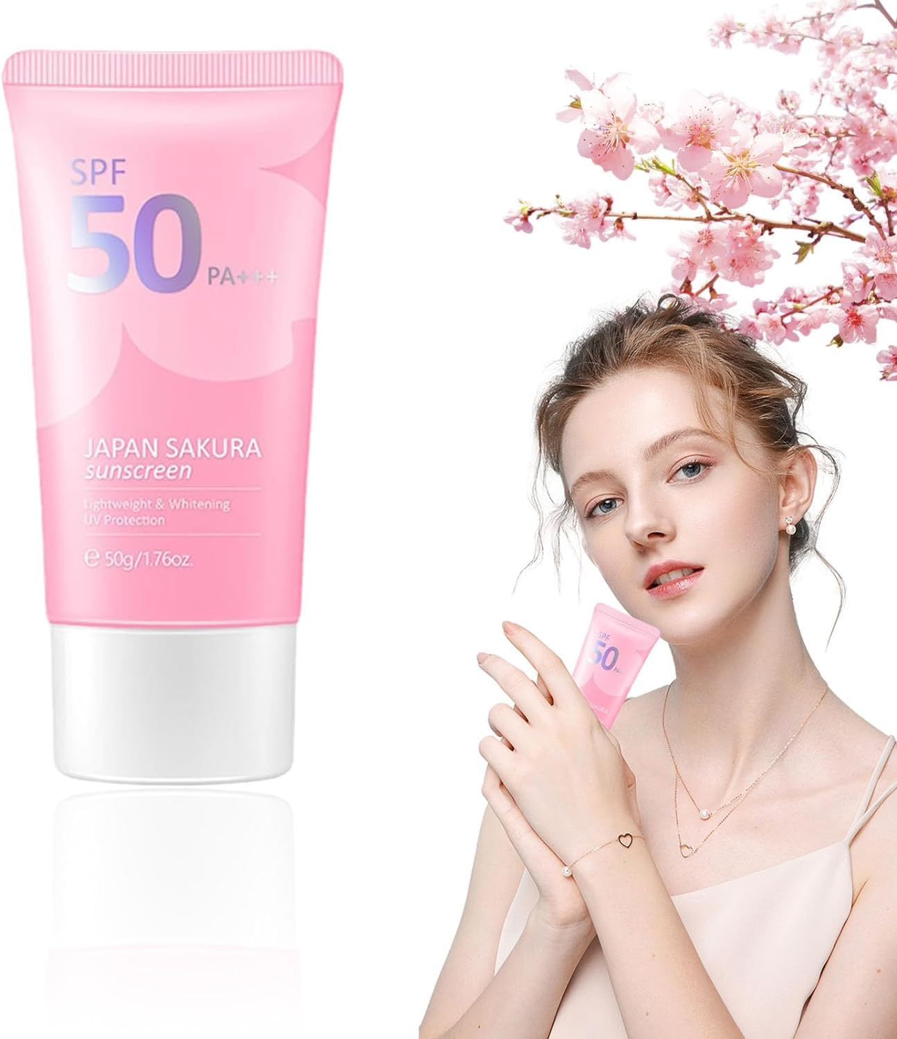 Sakura Sunscreen, Glutathione Whitening Cream & sexy pink lip balm Product Images 1