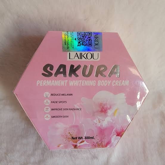 Laikou Japan Sakura Skincare 6 Pcs Set (Cleanser+Mud Mask+Night Cream+Body Cream+sunscreen+laneige lip balm ) Product Images 3